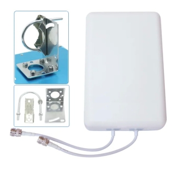 FLAVIA 5G LTE UMTS HSDPA 3G 4G WLAN 14-16dBi panel antenna with 2 x 5m cable